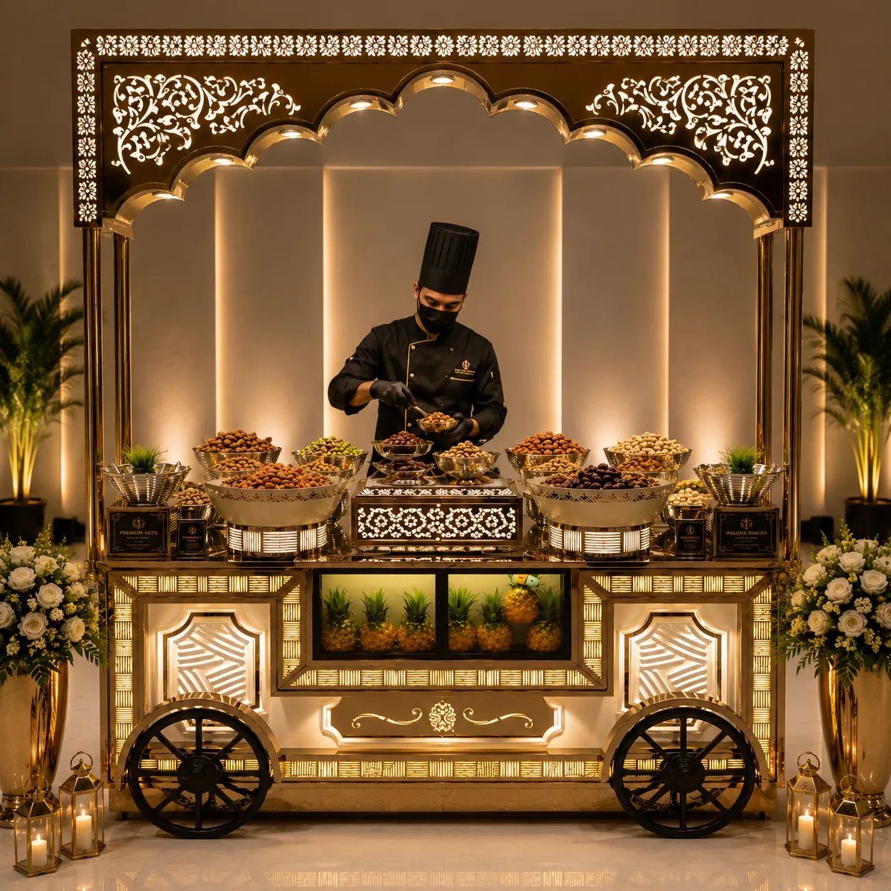 Imperial Orchard Cart - luxury wedding setup by D I V Y A M®